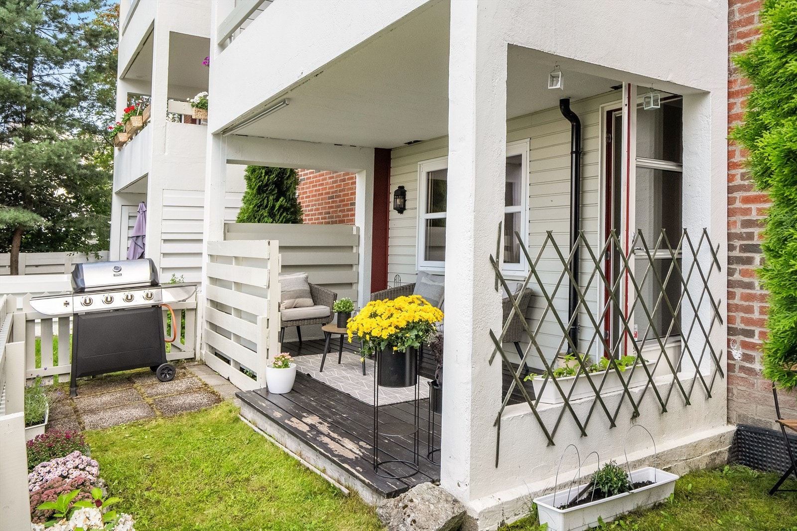 Til og med plass til en stor grill. Galleribilde