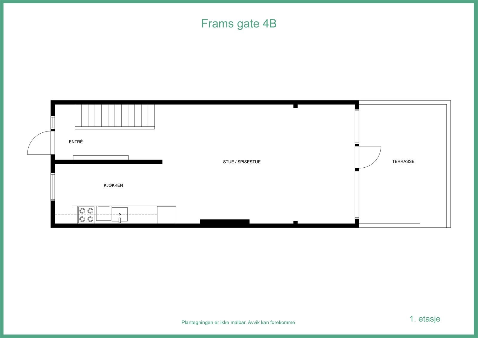 Plantegning over 1. etasje Galleribilde