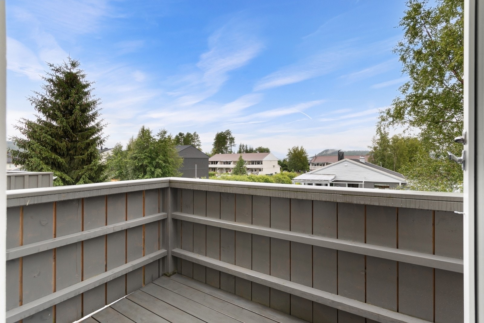 Utsikt fra etasjens andre balkong. Galleribilde