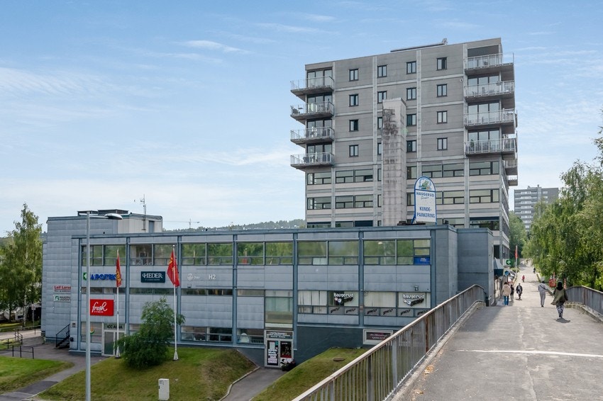 Haugerud Senter med bl a butikk og treningssenter Galleribilde