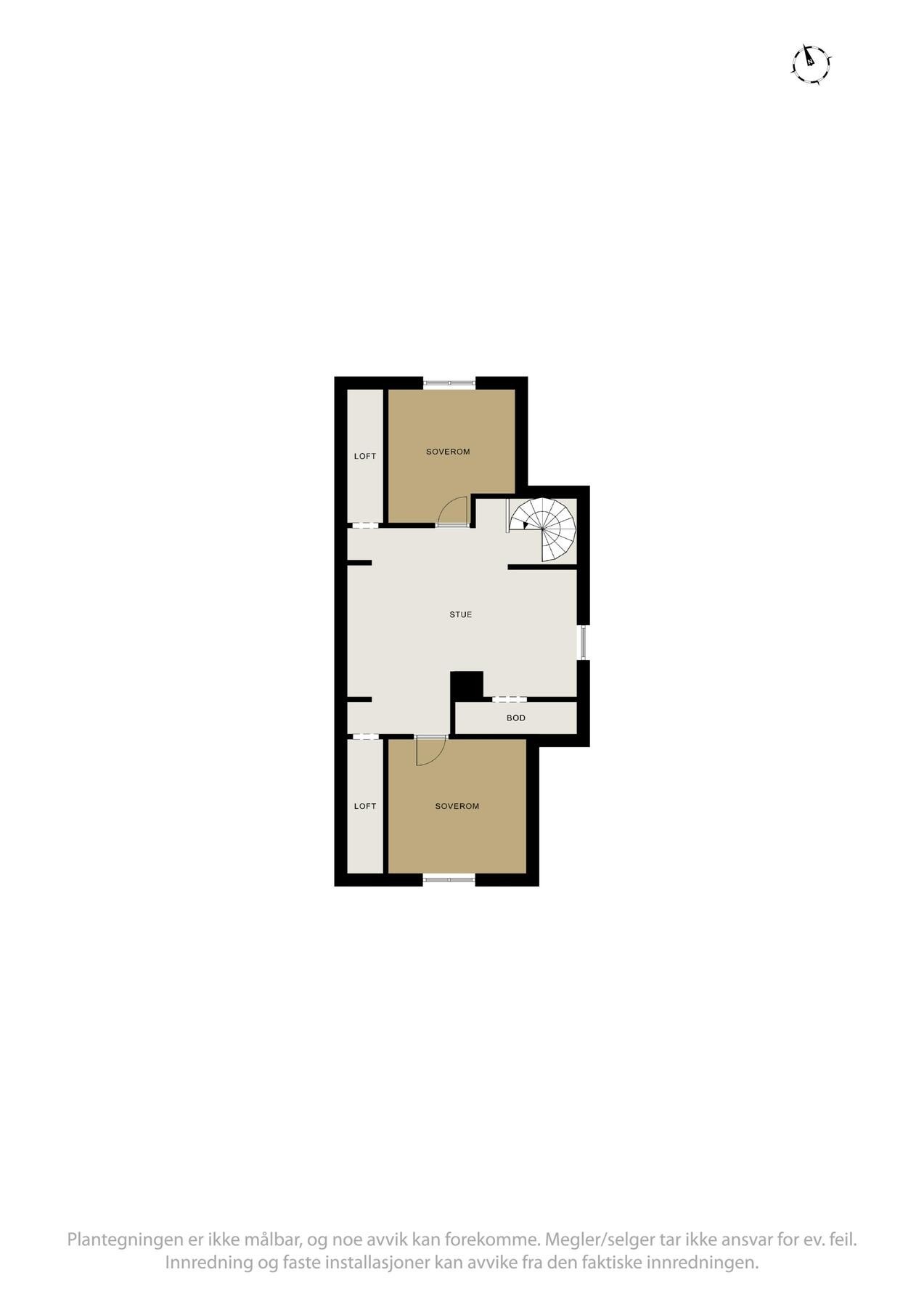 Plantegning 3. etasje Galleribilde