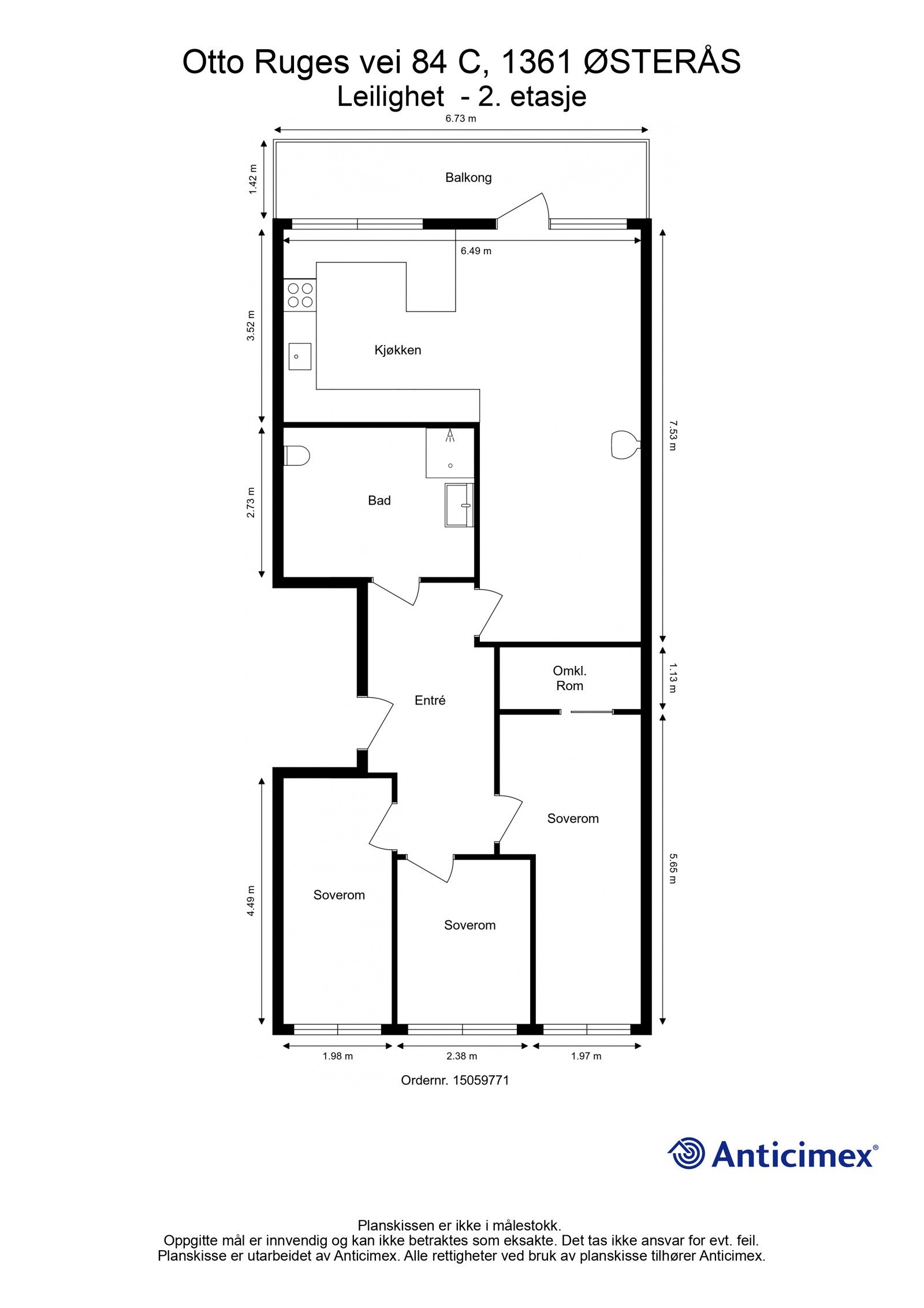 Plantegning Galleribilde