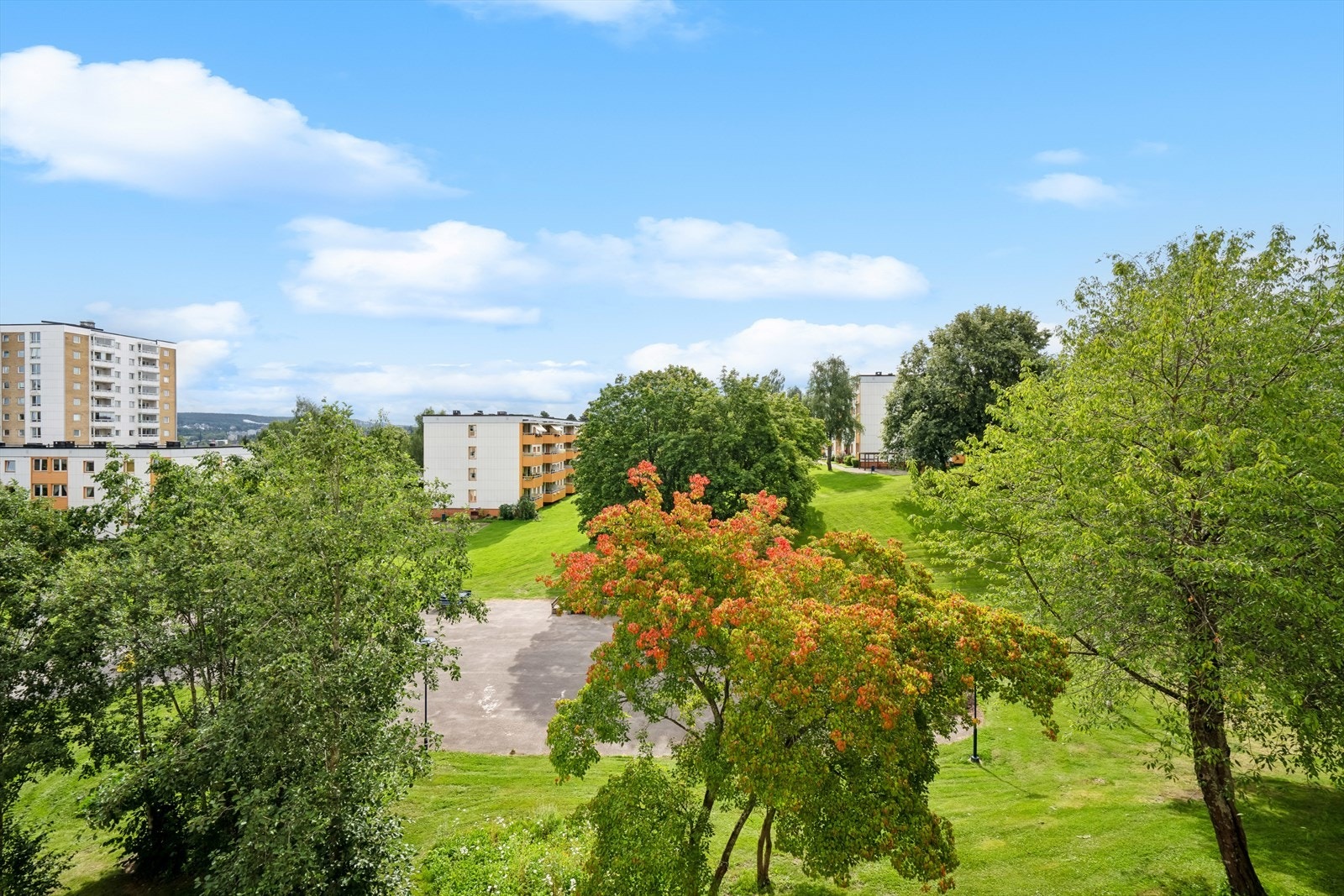 Utsikt fra balkong Galleribilde