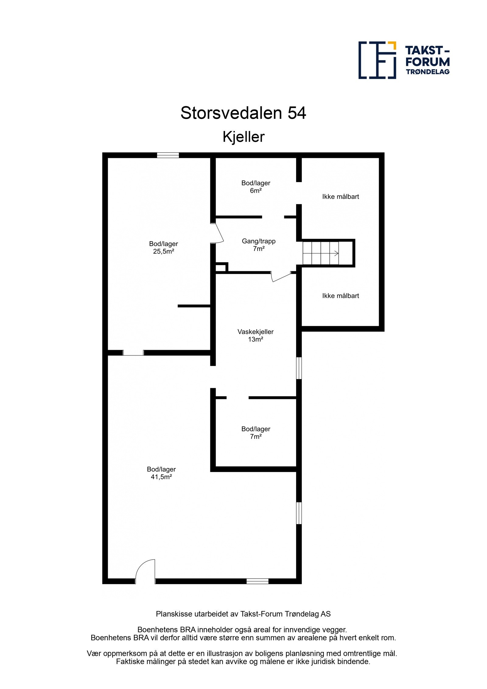 Plantegning kjeller Galleribilde