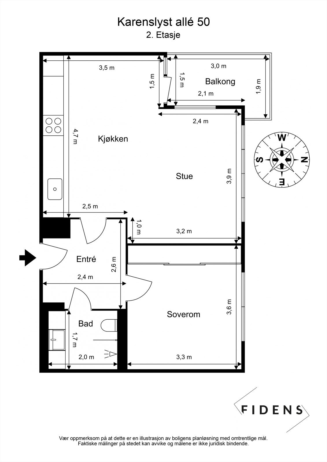 Plantegning Galleribilde