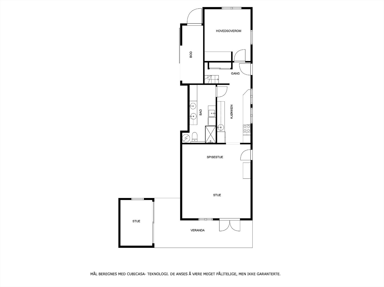 Plantegning 1.etasje anneks. Galleribilde