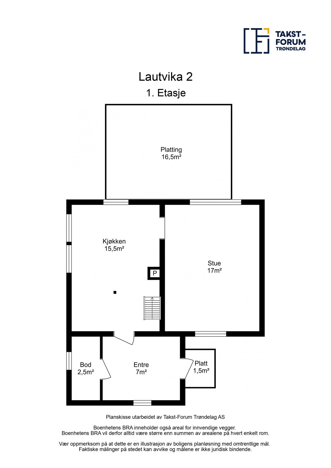 Planskisse - 1.etasje Galleribilde
