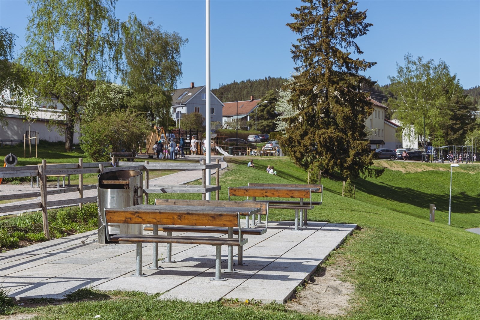 Store grønt- parkområder rett utenfor døren. Galleribilde