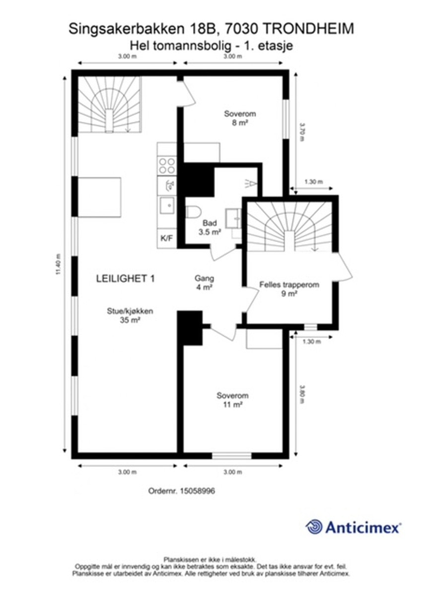 Plantegning 1.etasje Galleribilde