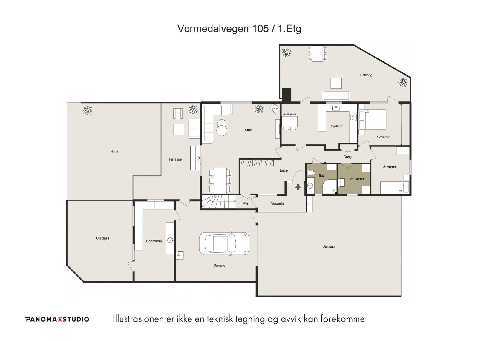 Plantegning Galleribilde