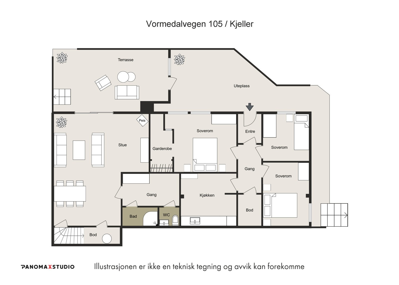 Plantegning Galleribilde