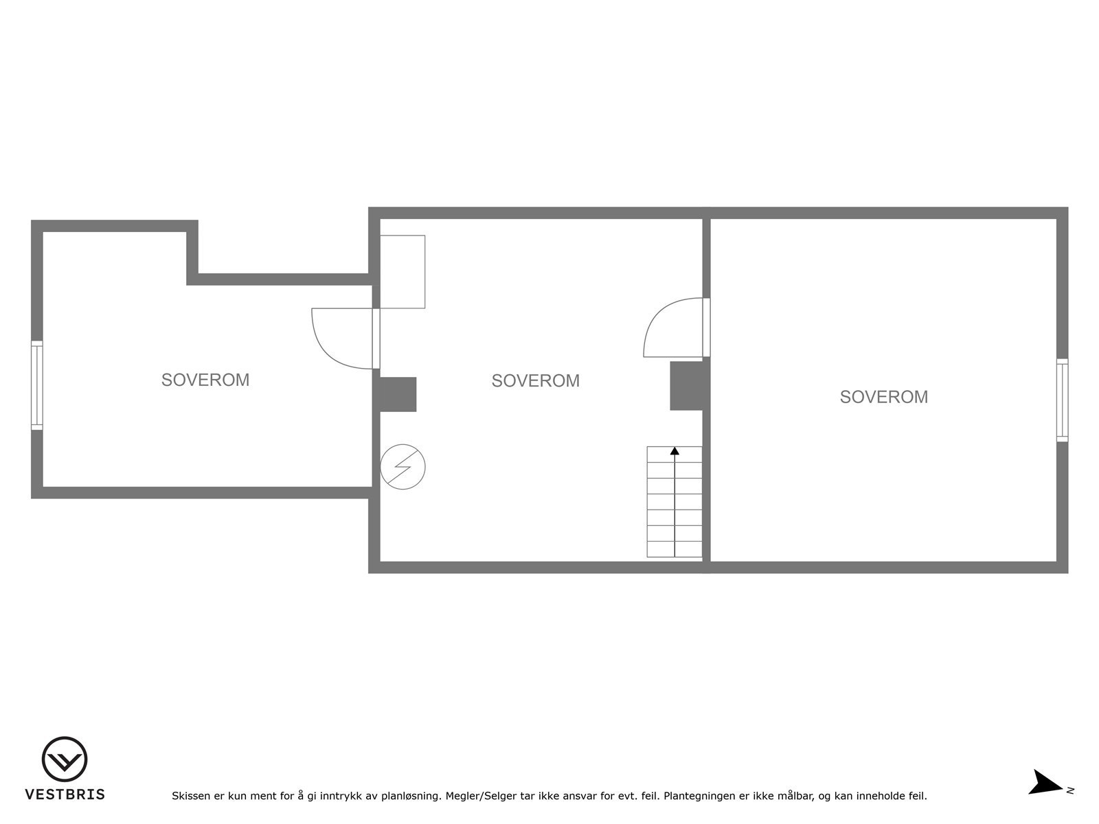 Plantegning loft. Galleribilde
