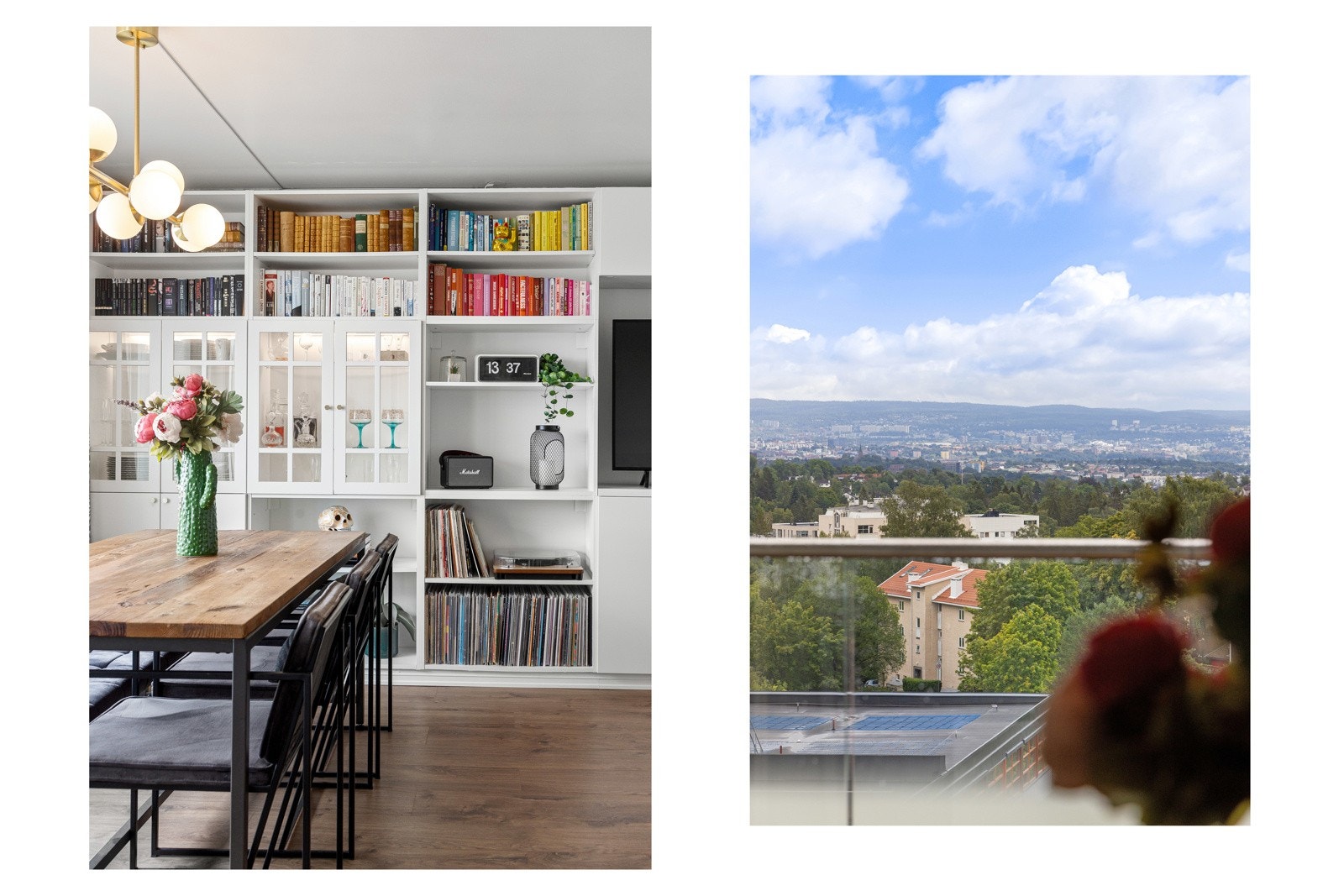 I 2023 ble det også plassbygget skap/bokhylle/mediebenk i stuen. Galleribilde