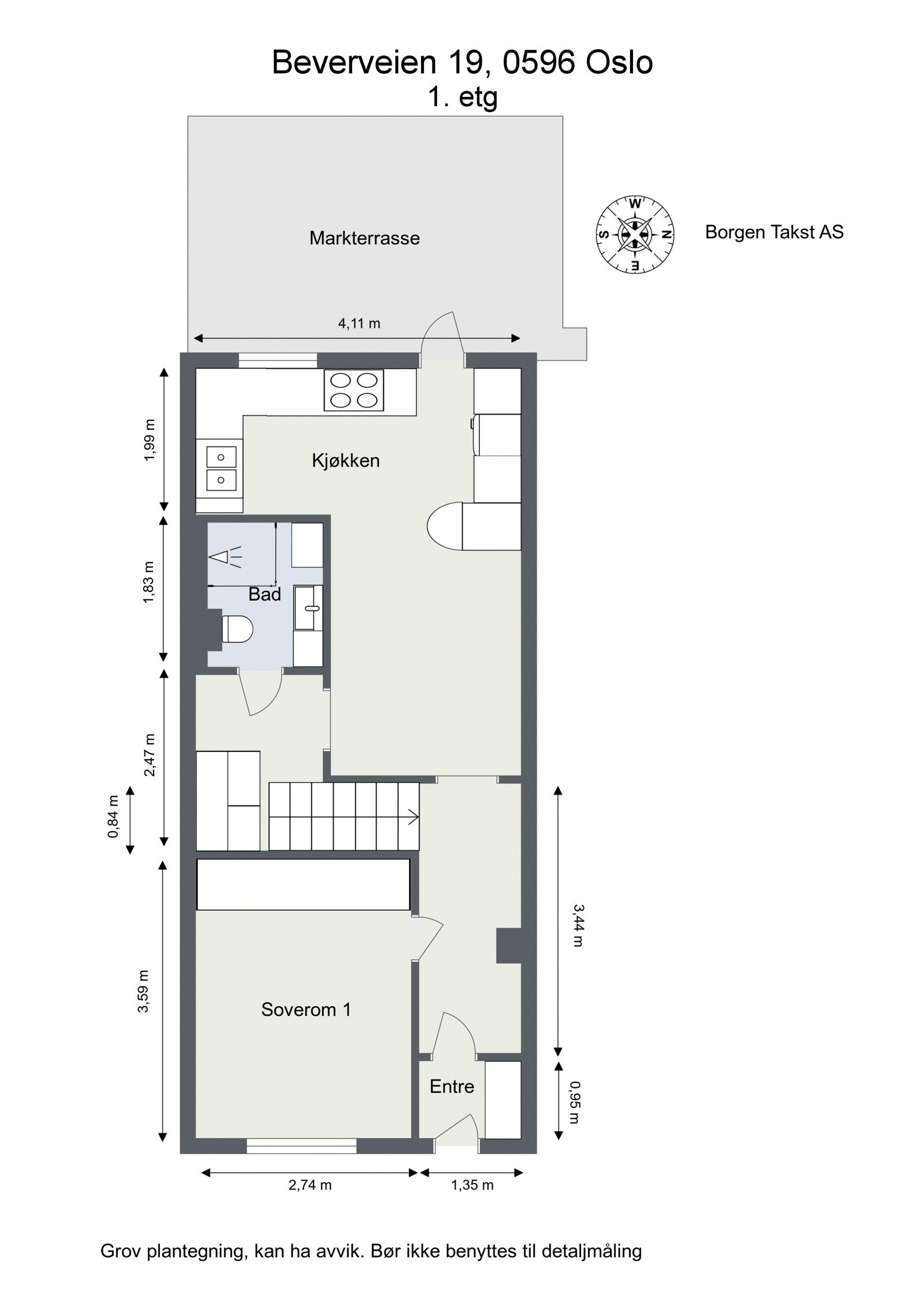 Planløsning 1. etasje. Galleribilde