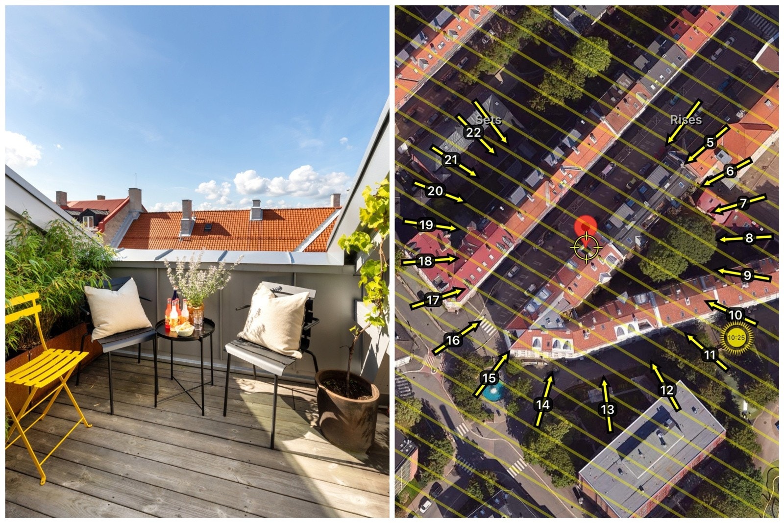 Terrassen er vestvendt og byr på rikelig med sol på sommerhalvåret Galleribilde