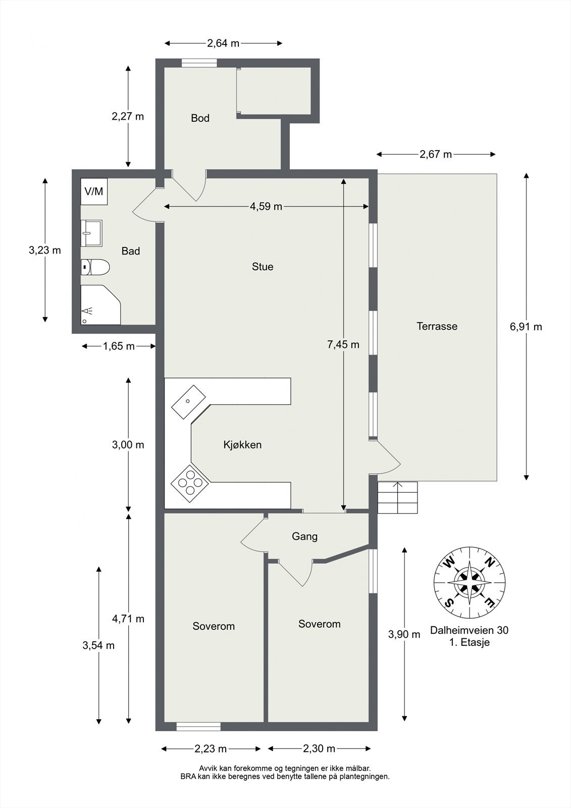 Plantegning Galleribilde