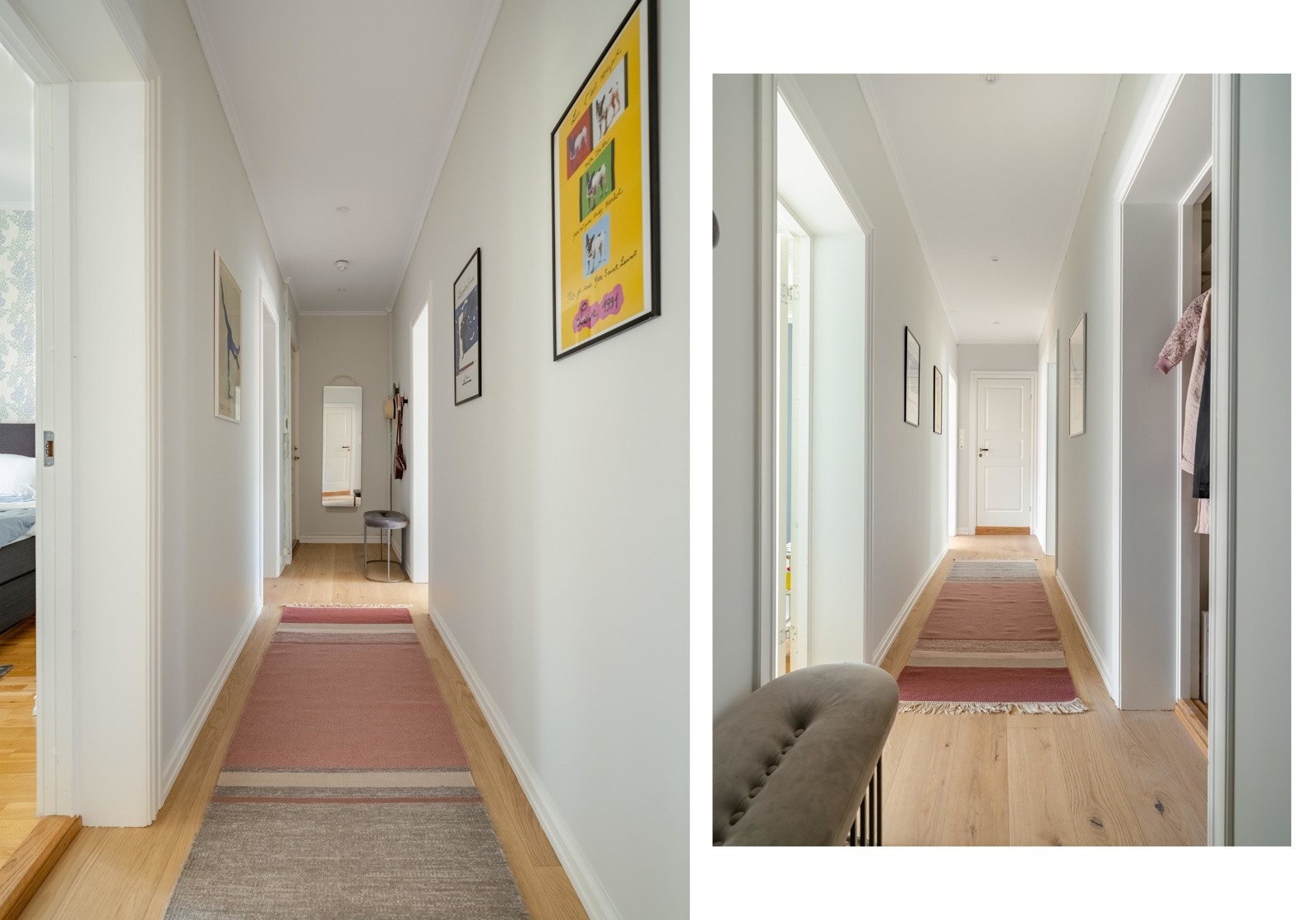 Leilighetens entré er innbydende og lys. Boligen disponerer også to boder, med totalt gulvareal på 9 kvadratmeter. Galleribilde