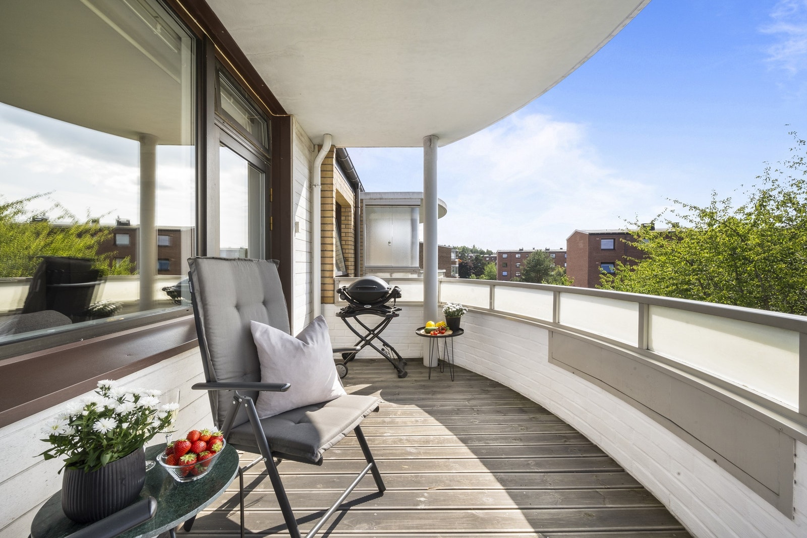 Fin uteplass i løpet av sommermånedene. Galleribilde
