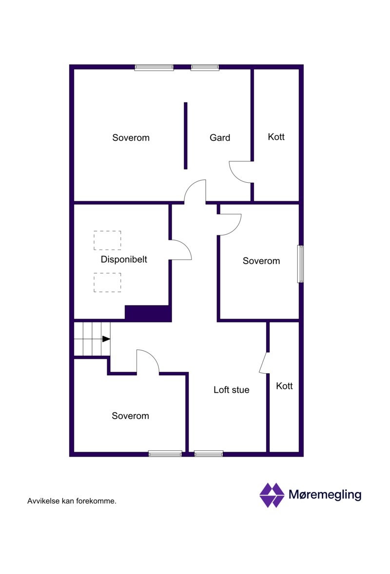 Planløsning loft - 2D Galleribilde