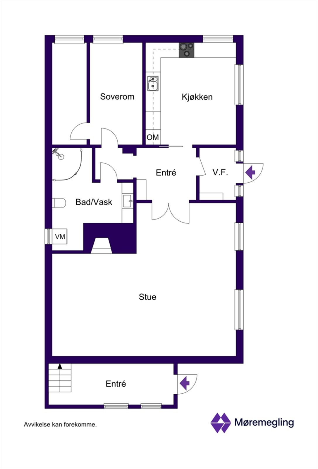Planløsning underetasje - 2D Galleribilde
