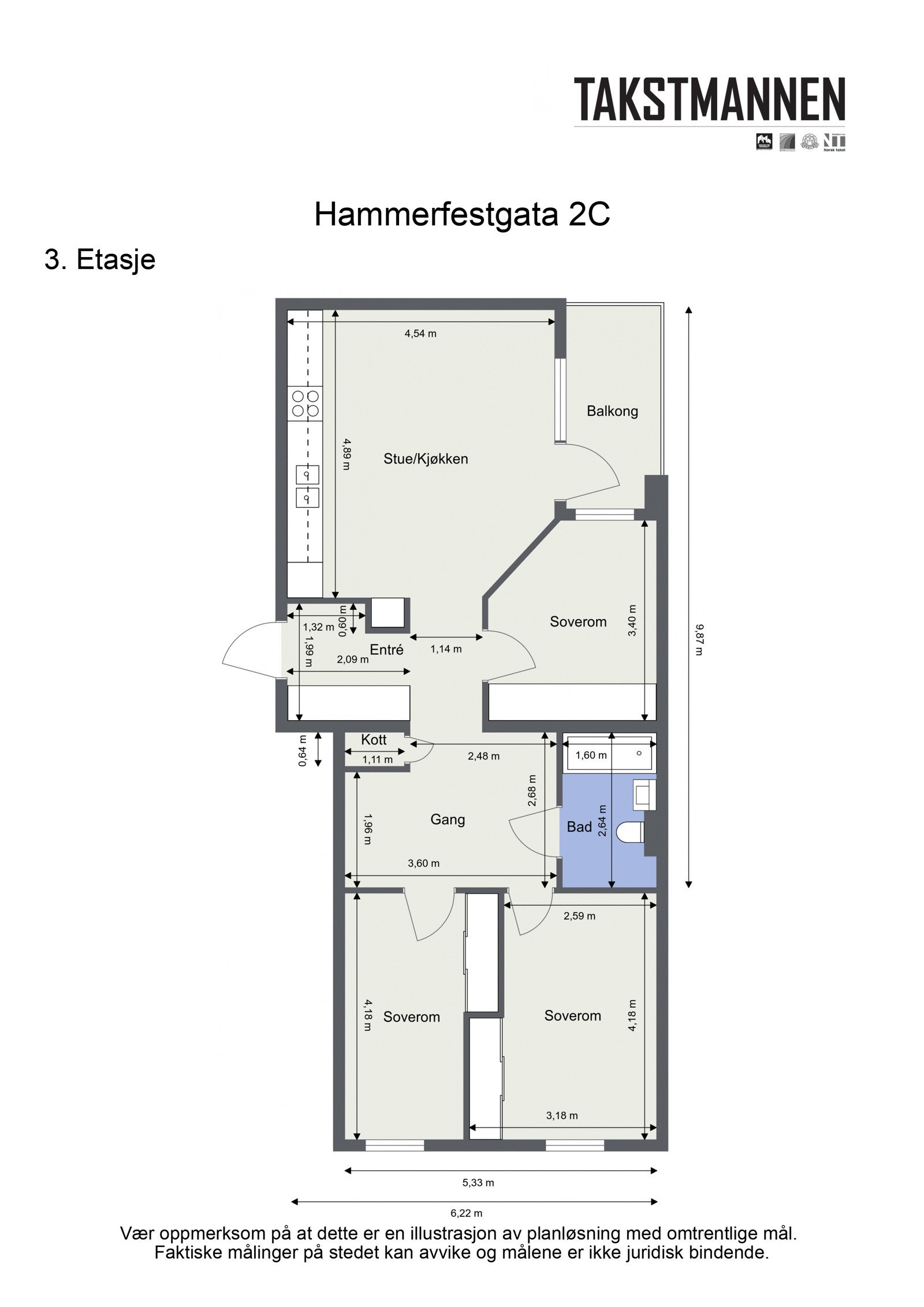 Plantegning. Med boligen følger loftbod samt plass i kjølebod i 1. etasje. Galleribilde