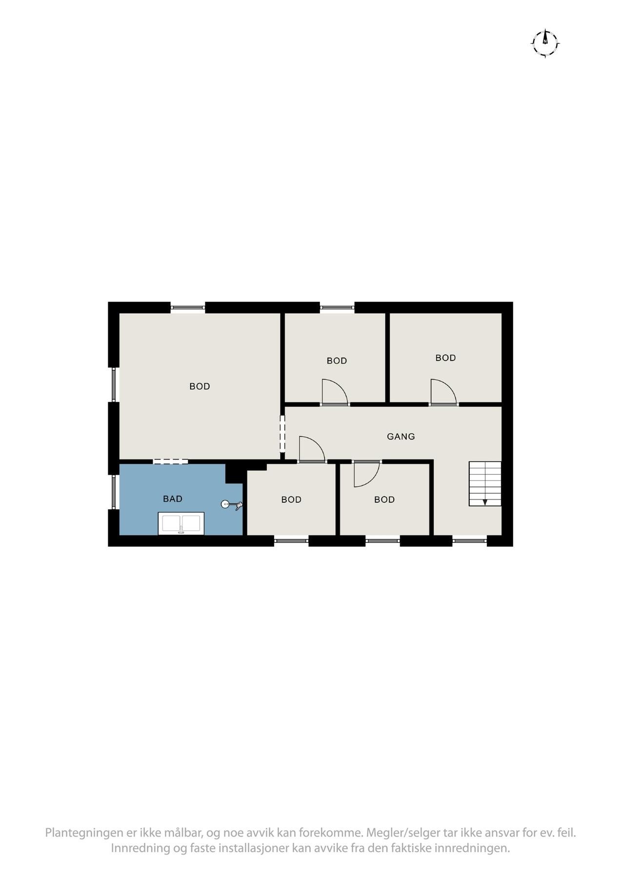 Plantegning kjeller Galleribilde