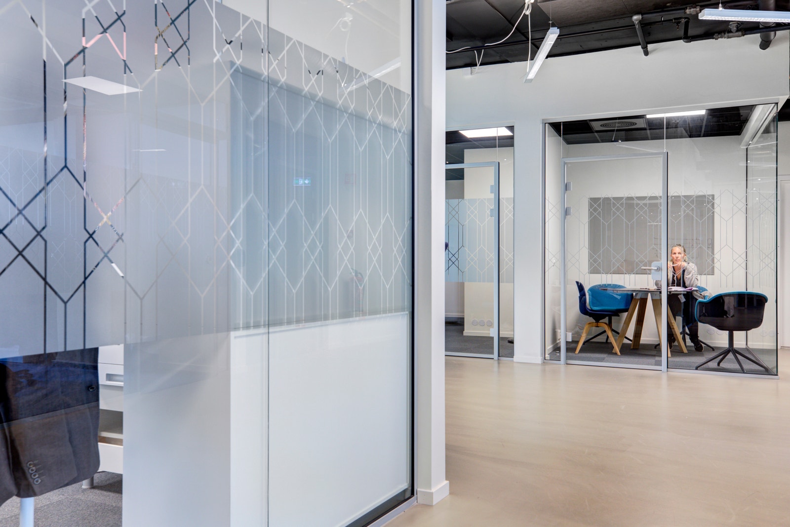 Moderne fronter med foliering Galleribilde