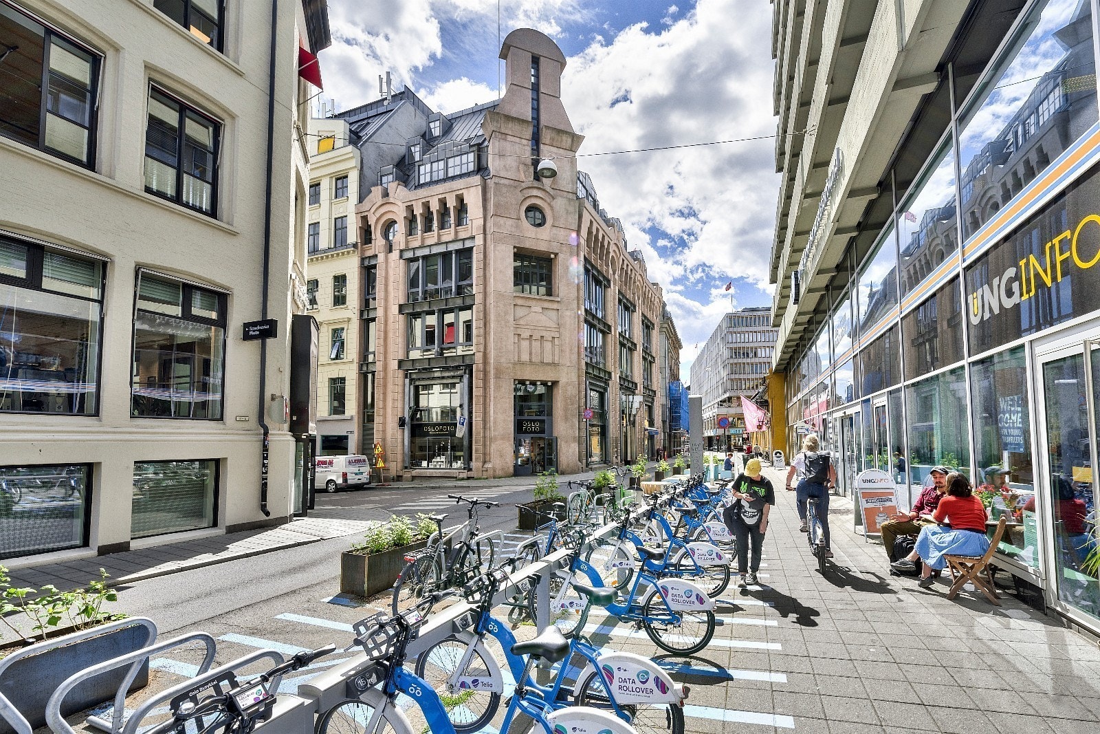 Bysykler rett utenfor døren Galleribilde