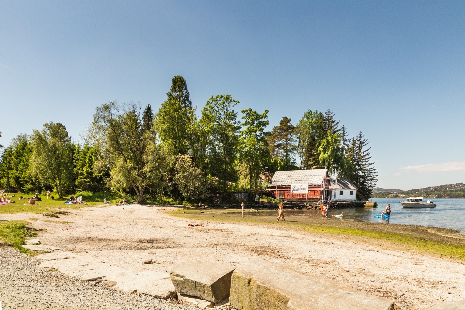 Dette er en svært populær plass på varme sommerdager. Galleribilde