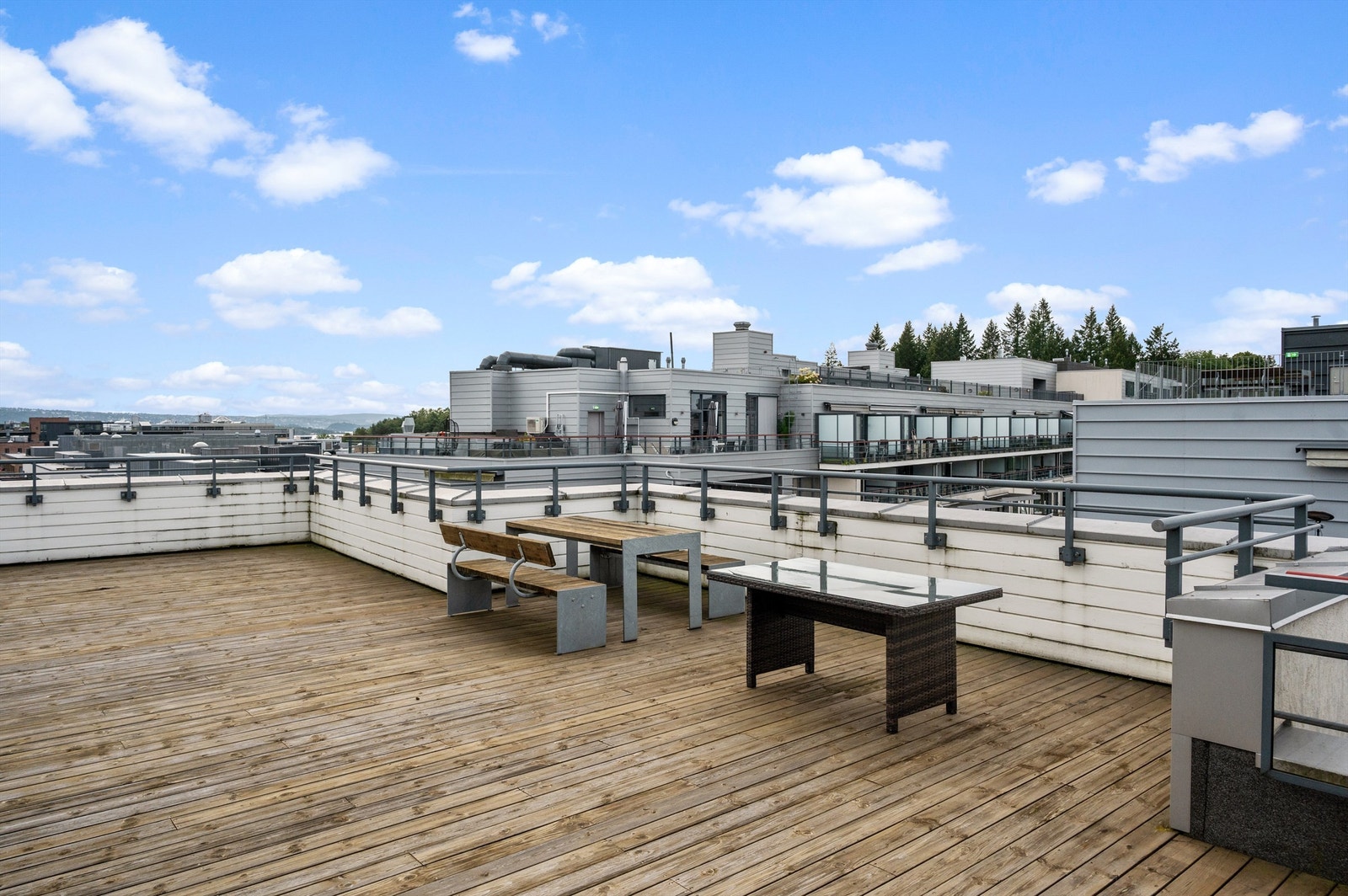 Borettslaget har en fantastisk og felles takterrasse med utsikt mot Bygdøy og Bestumkilen. Galleribilde