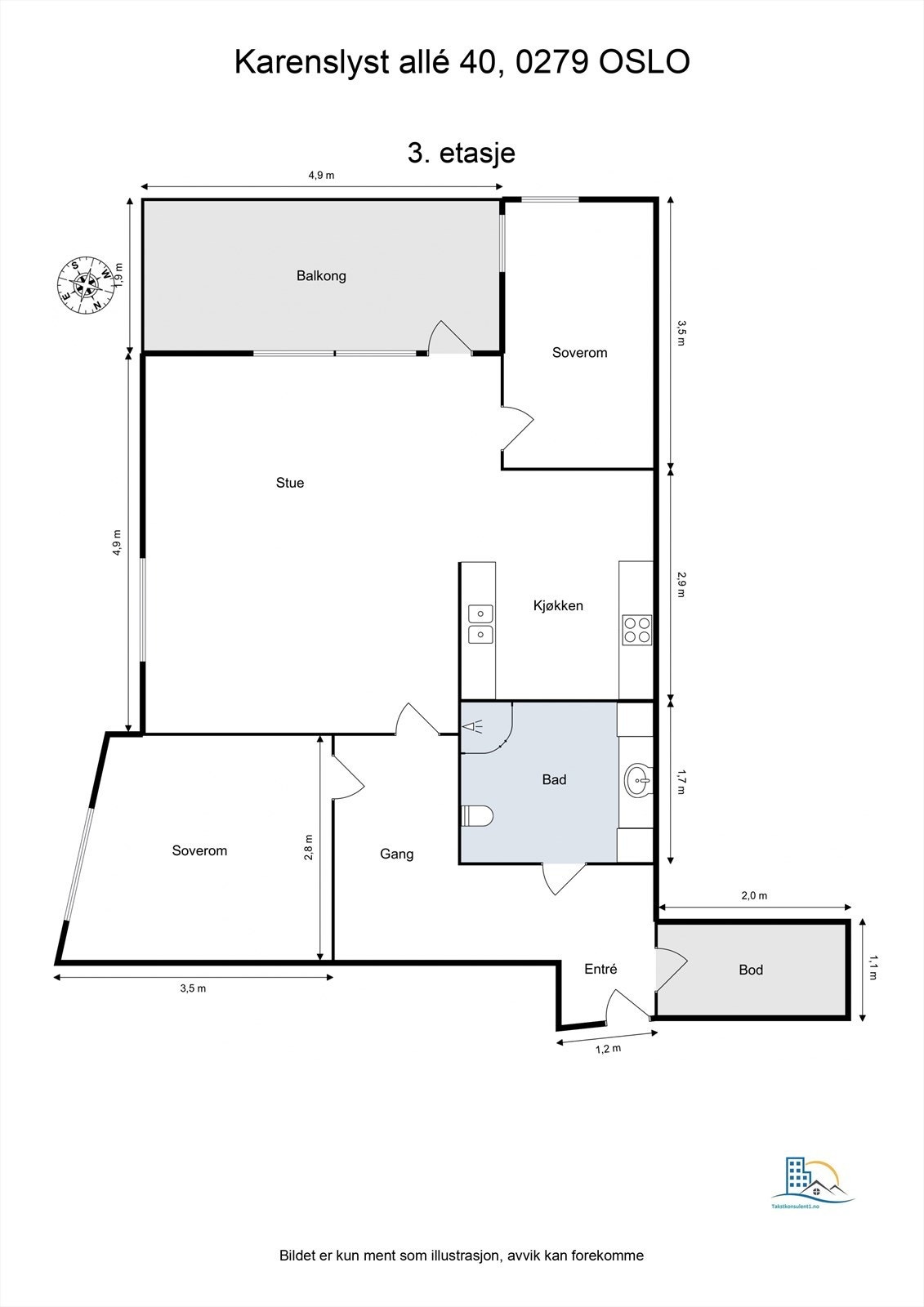 Plantegning Galleribilde