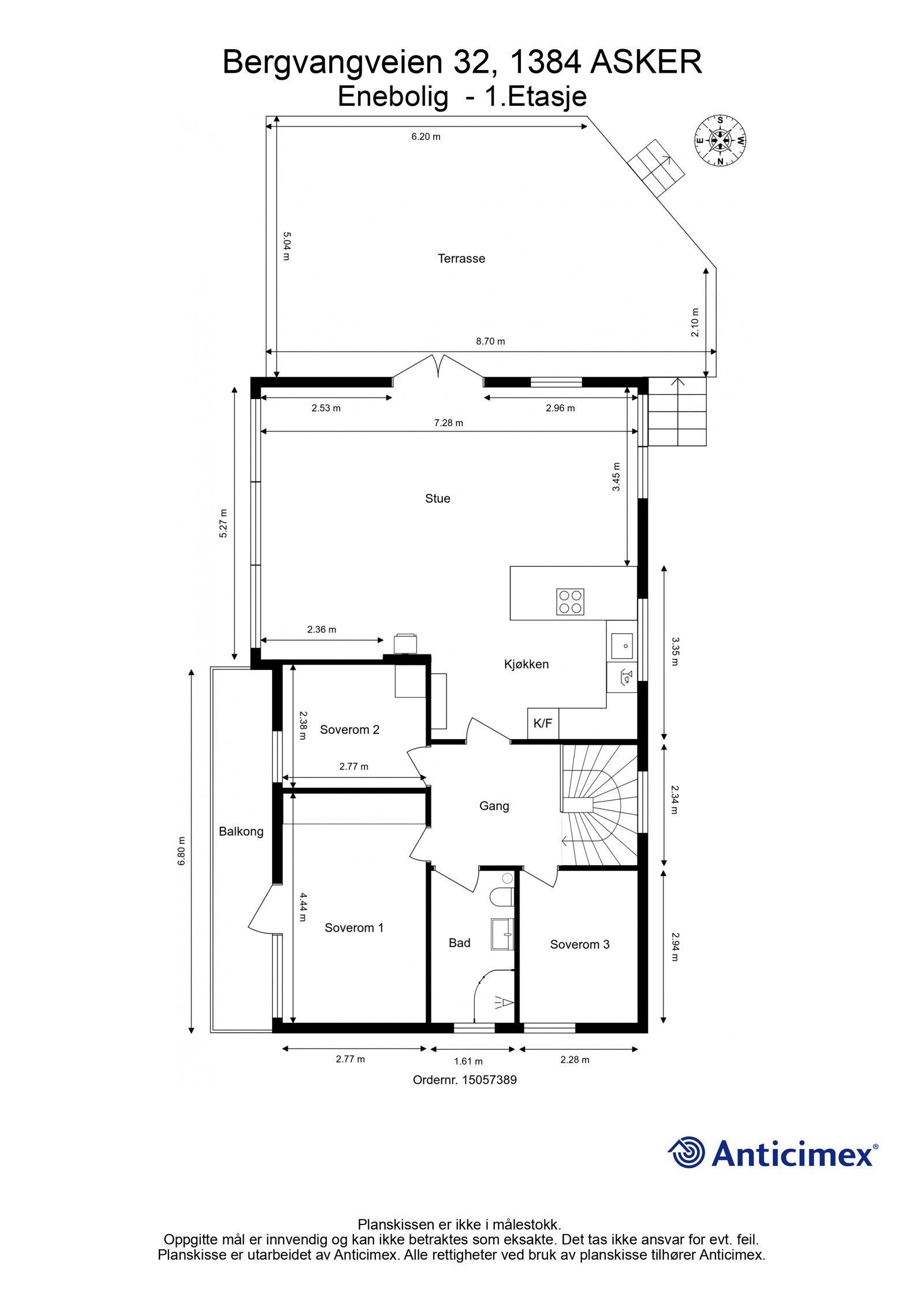 Plantegning 1.etasje. Galleribilde