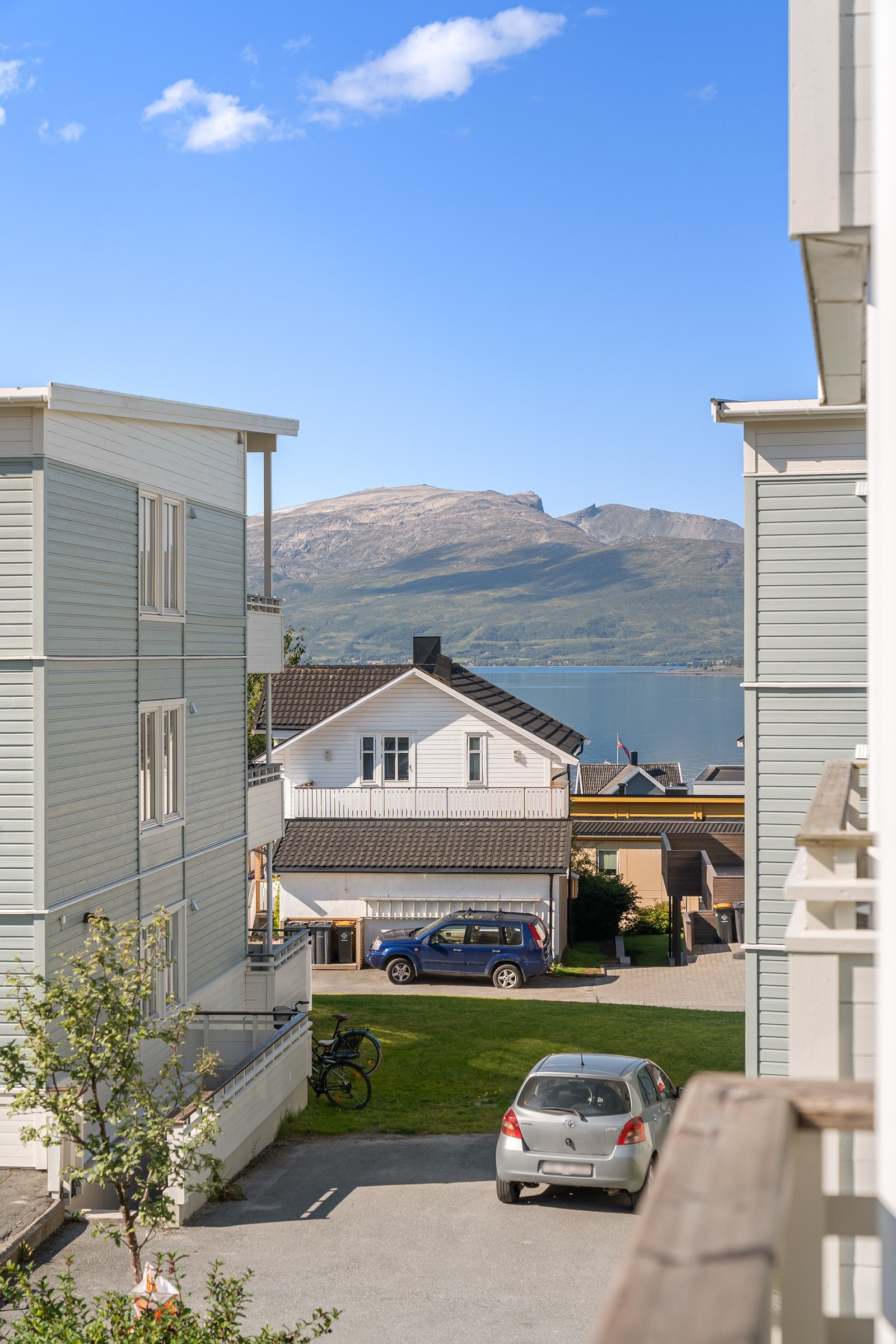 Fin utsikt fra leiligheten. Galleribilde