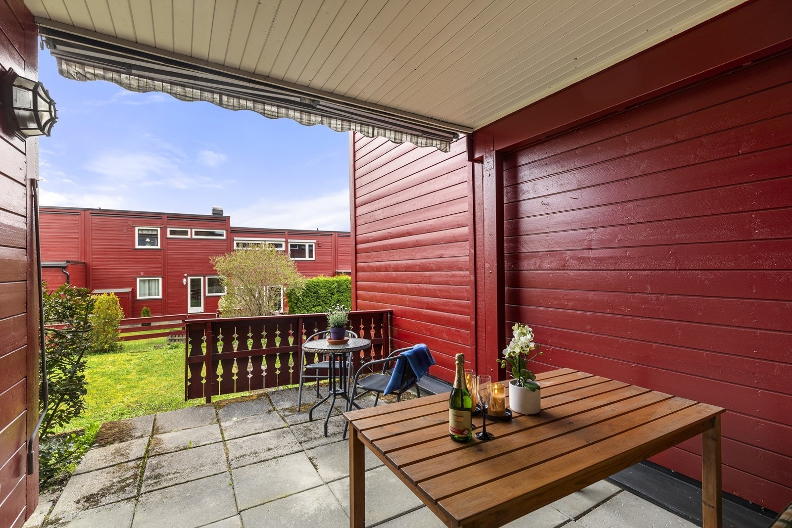 Rekkehuset ble malt i 2023. Galleribilde