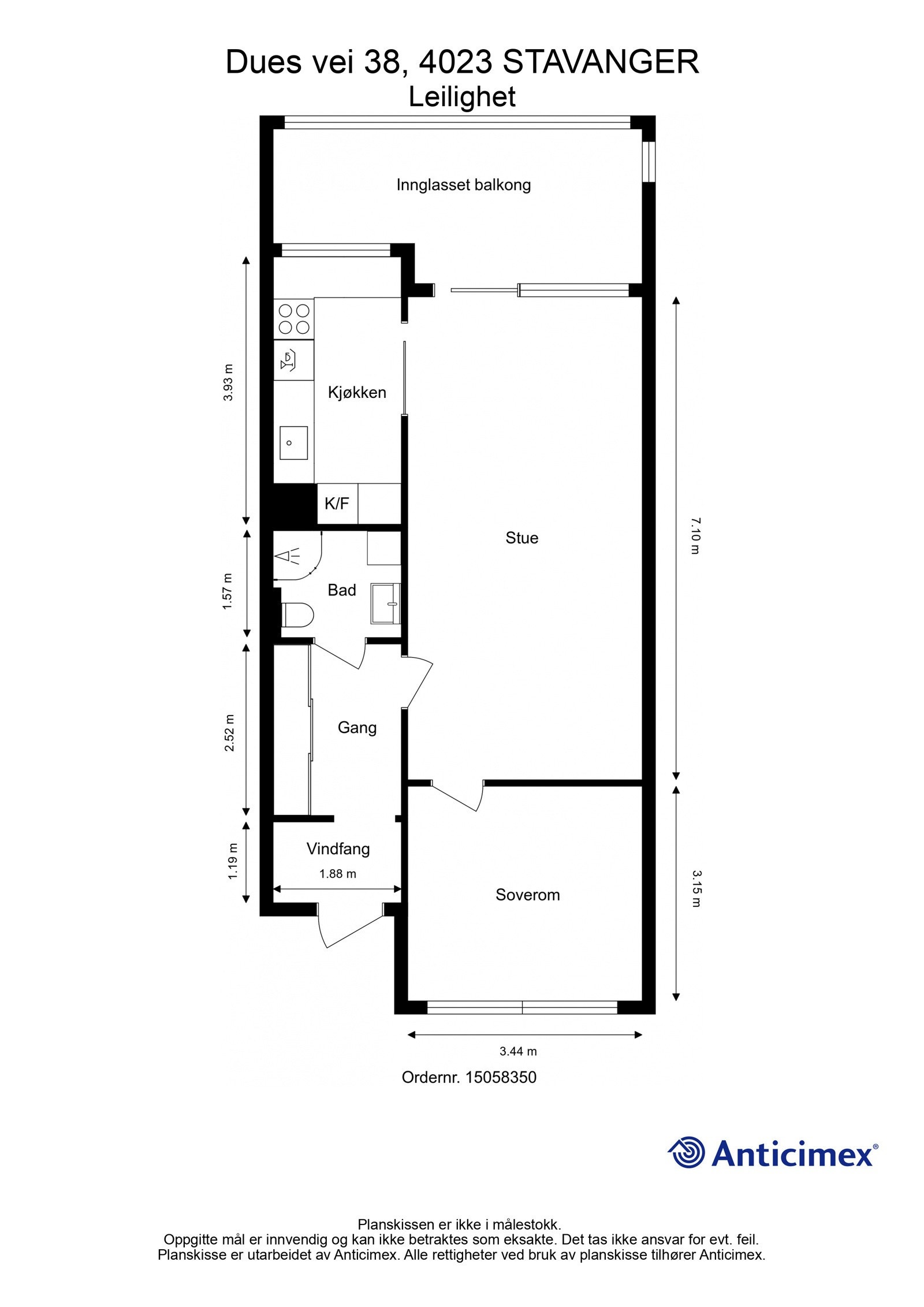 Plantegning | Dues vei 38 Galleribilde