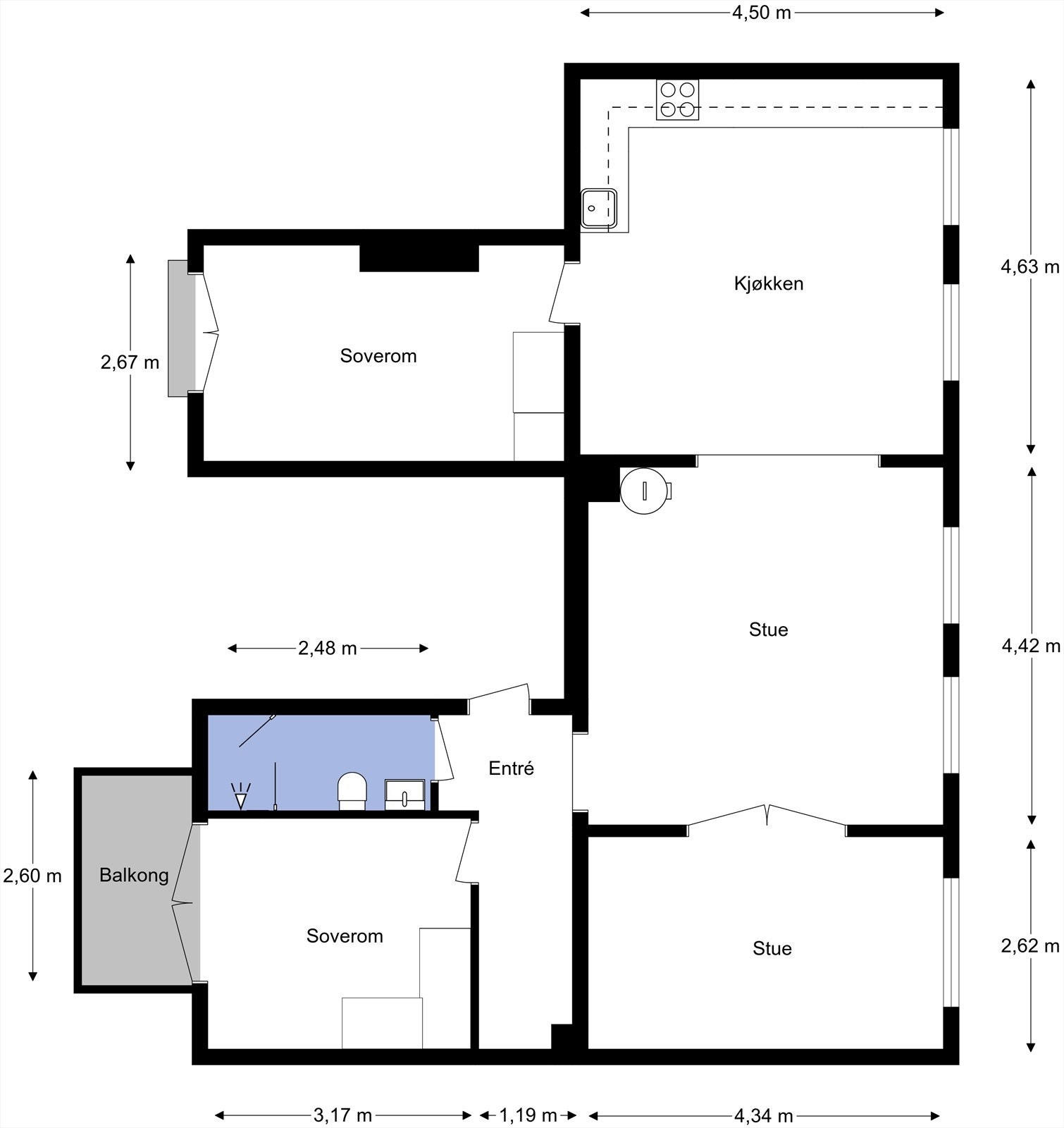 Planskisse Galleribilde