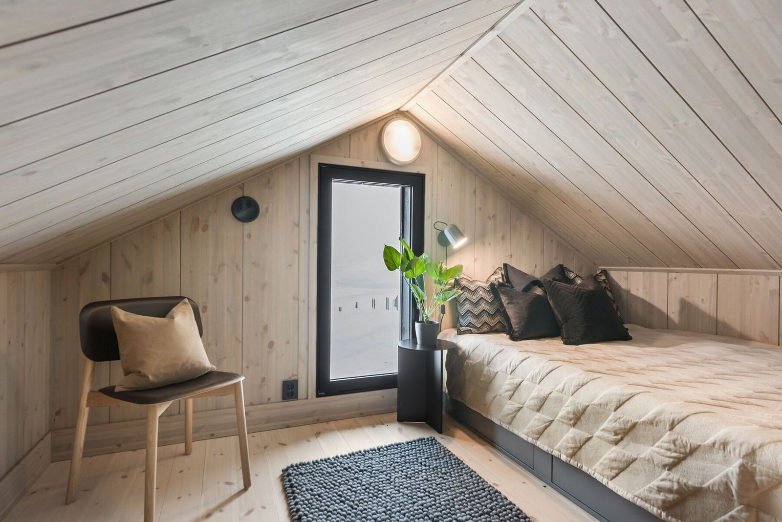 Romslig hems på 44m2 gulvareal. Foto fra vår visningshytte Vy23ATH. Galleribilde