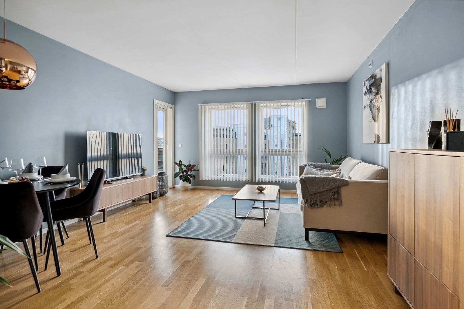 Leiligheten ligger i 5.etasje og har flott utsikt over Verven. Galleribilde