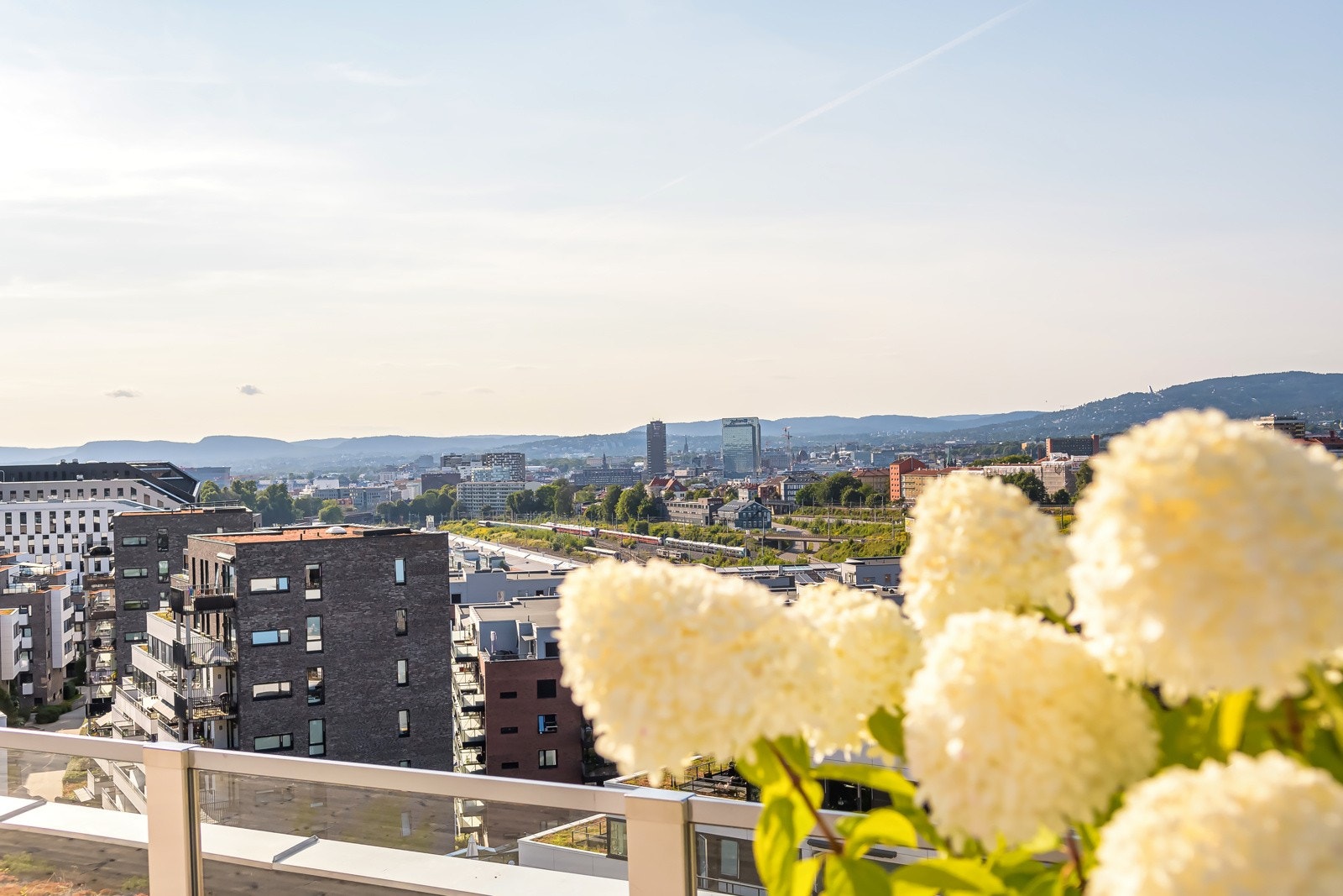 Utsikt fra takterrassen. Galleribilde