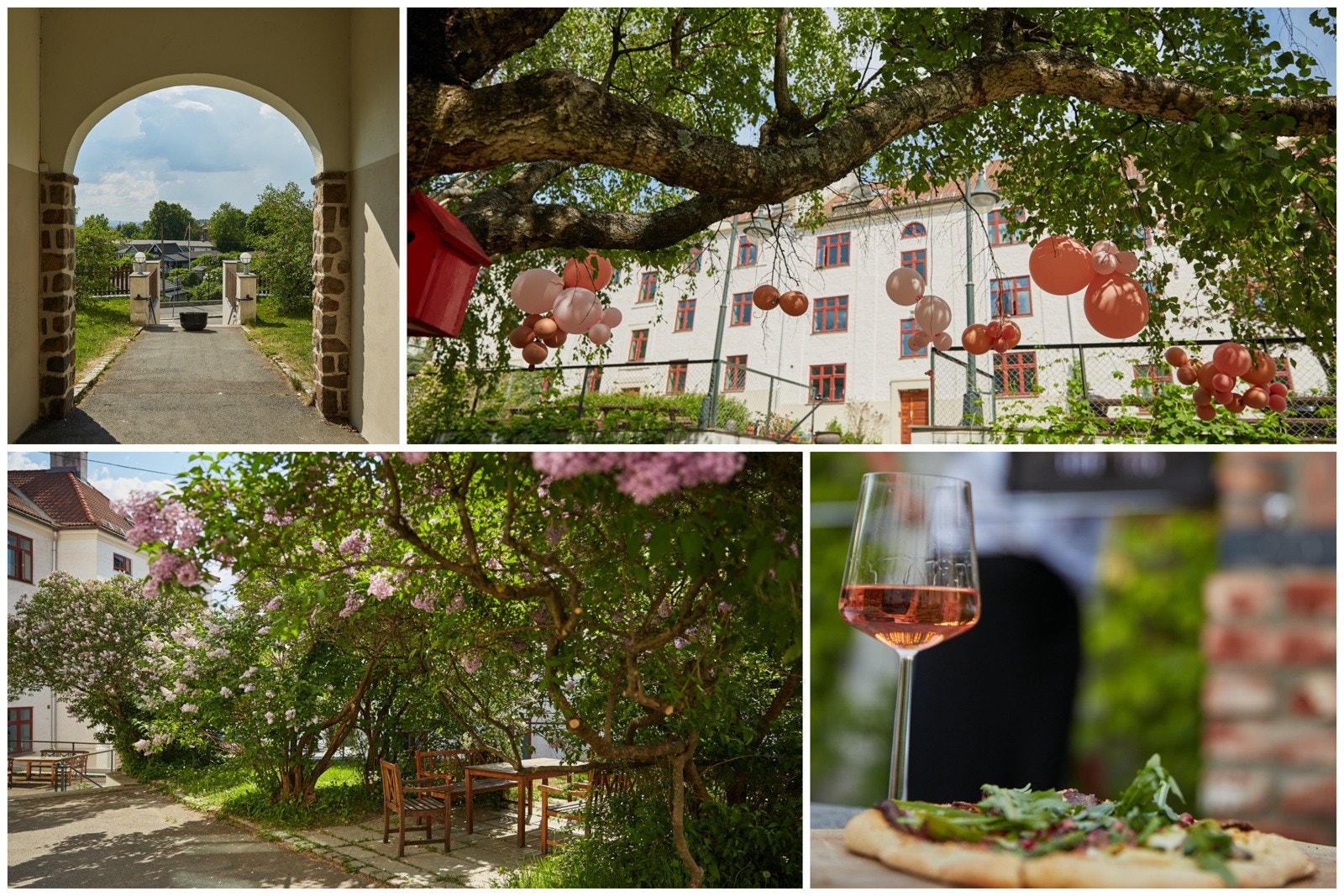Det flotte gårdsrommet er ikke bare pent å se på, her finnes en rekke tilbud for beboerne som plant annet en flott pizzaovn hvor man kan steke sin egen pizza og nyte middagen ute. Galleribilde