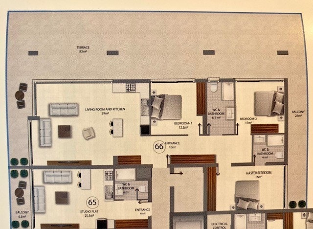 Planløsning Terrace Park nr 66 Galleribilde