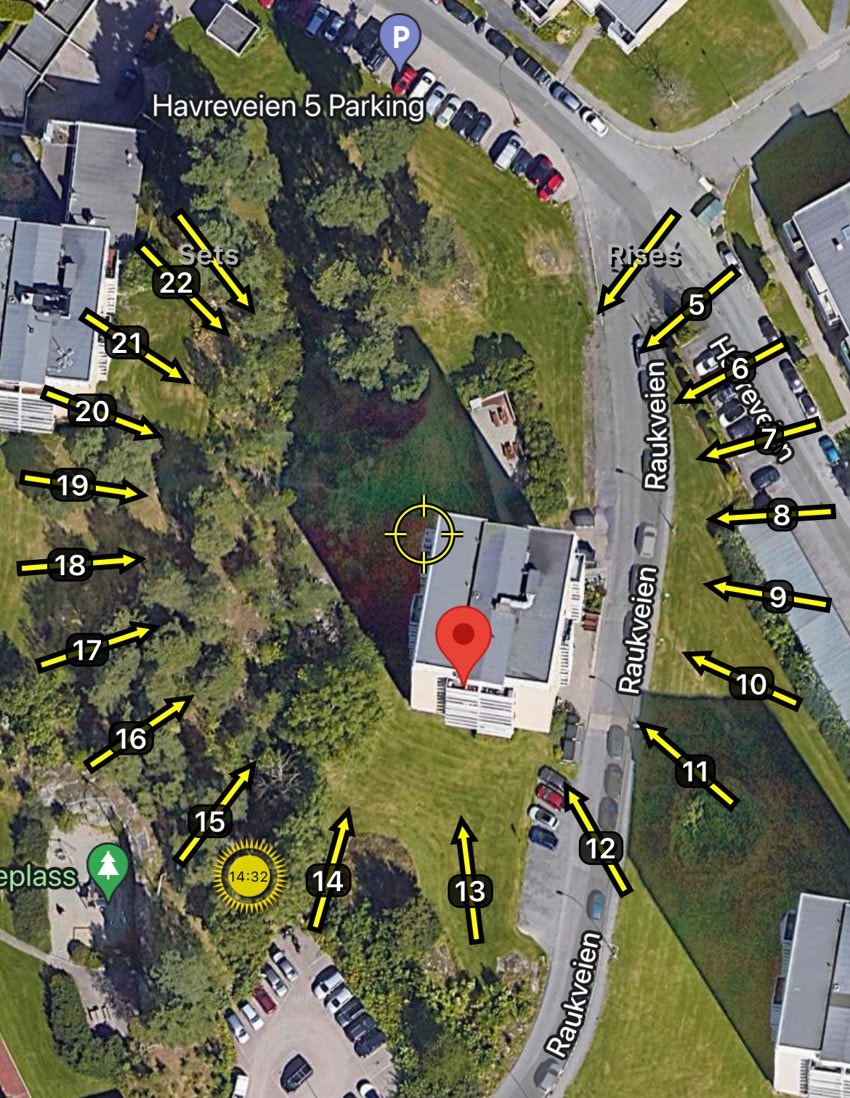 Solforhold. Balkongen får sol ca. kl. 14 og frem til solnedgang Galleribilde