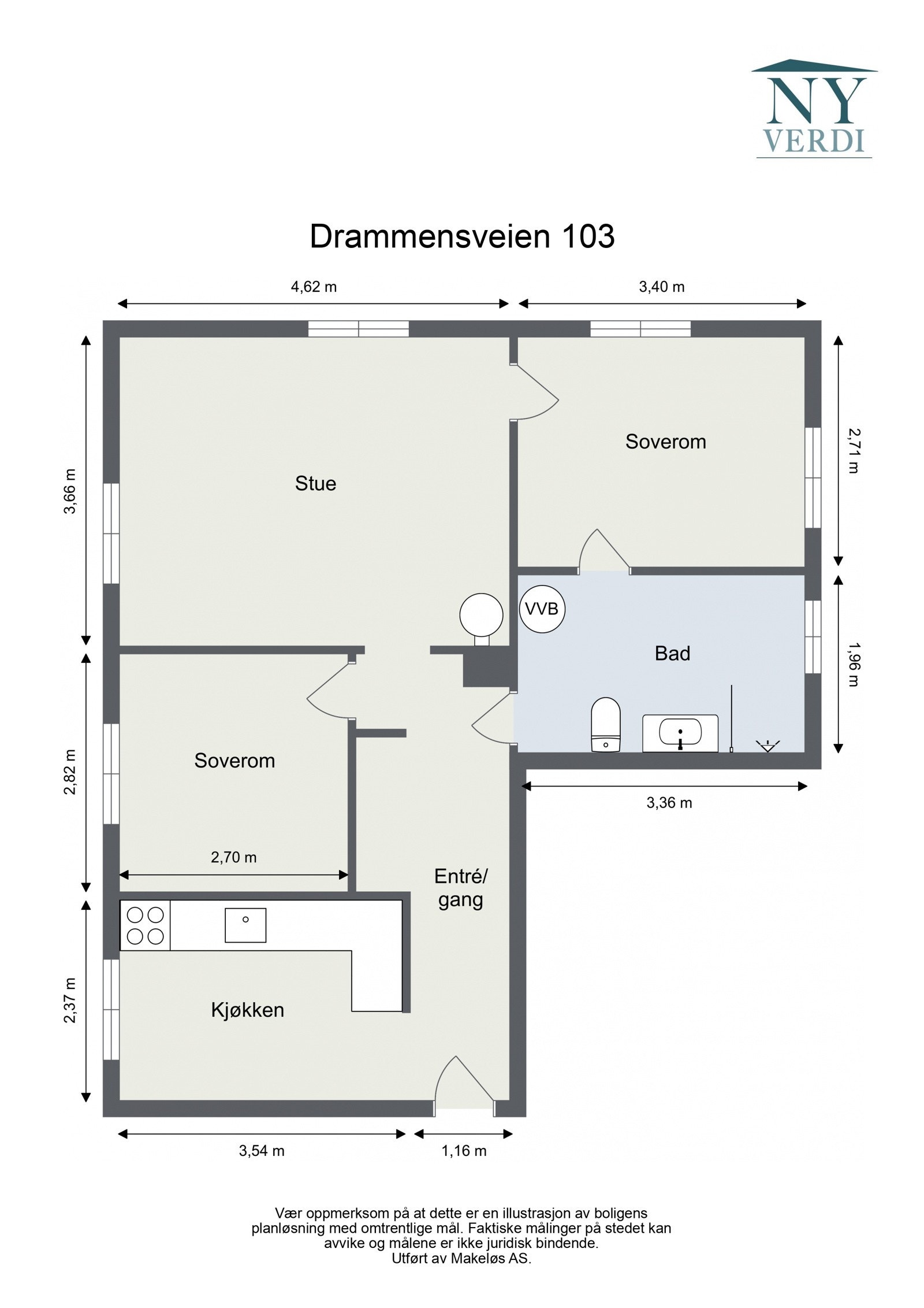 Plantegning Galleribilde