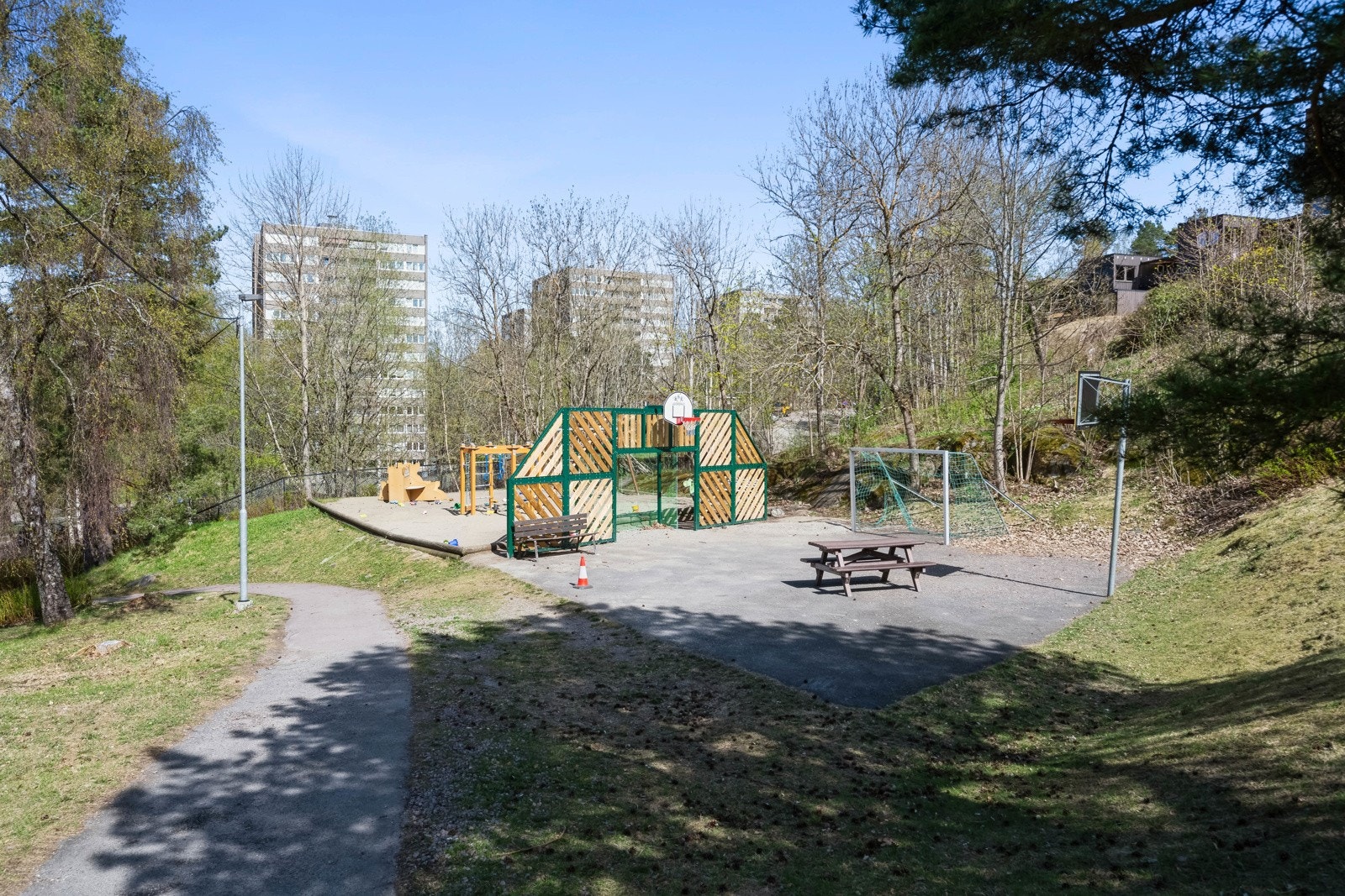 Lekeplassen for de minste ligger rett utenfor Galleribilde