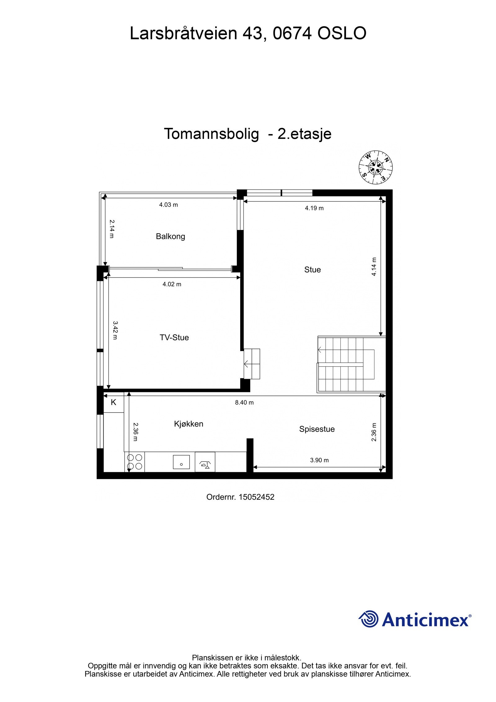 Plantegning - 2.etg Galleribilde