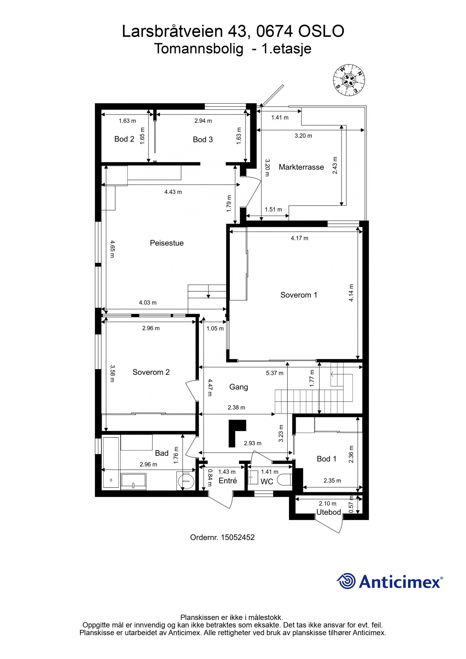 Plantegning - 1.etg Galleribilde