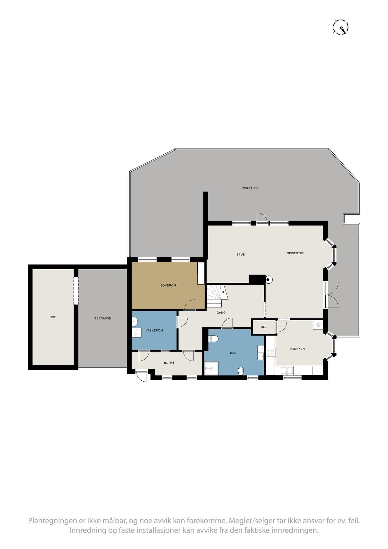 Plantegning 1.etasje Galleribilde