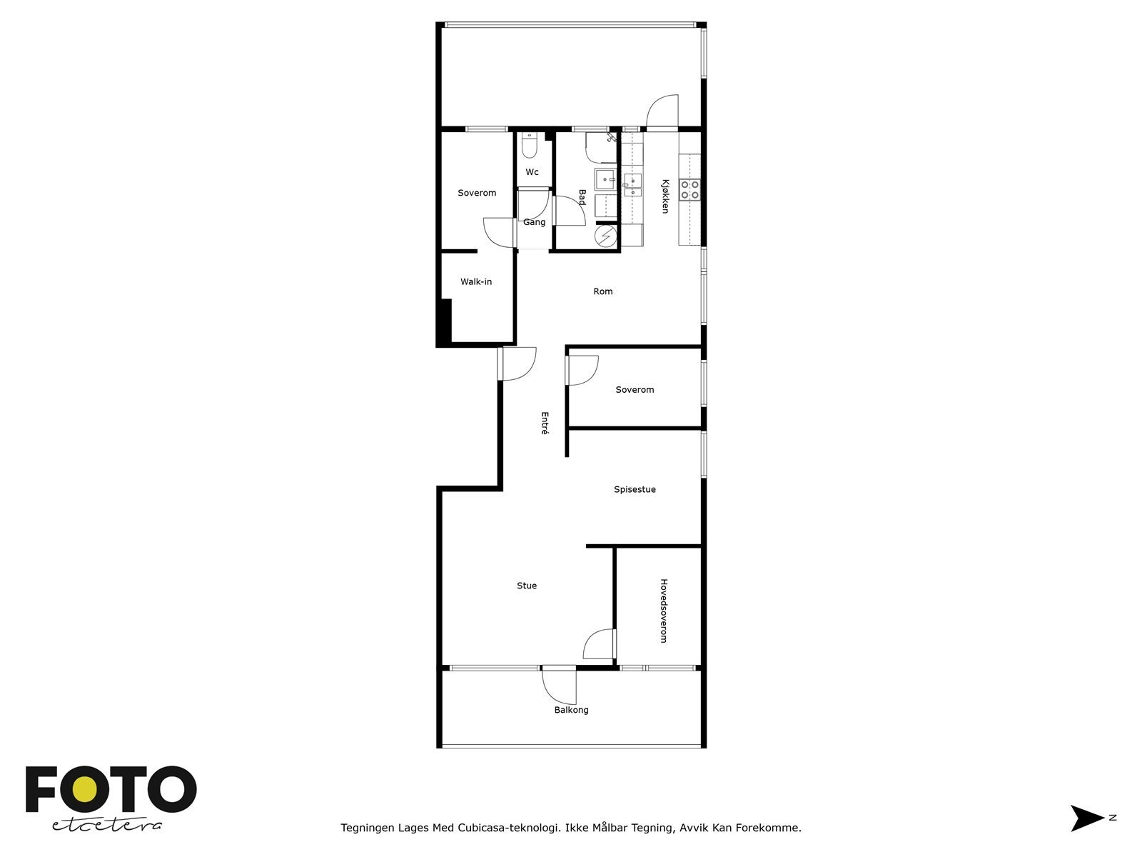Veiledende plantegning - Ikke målbar Galleribilde