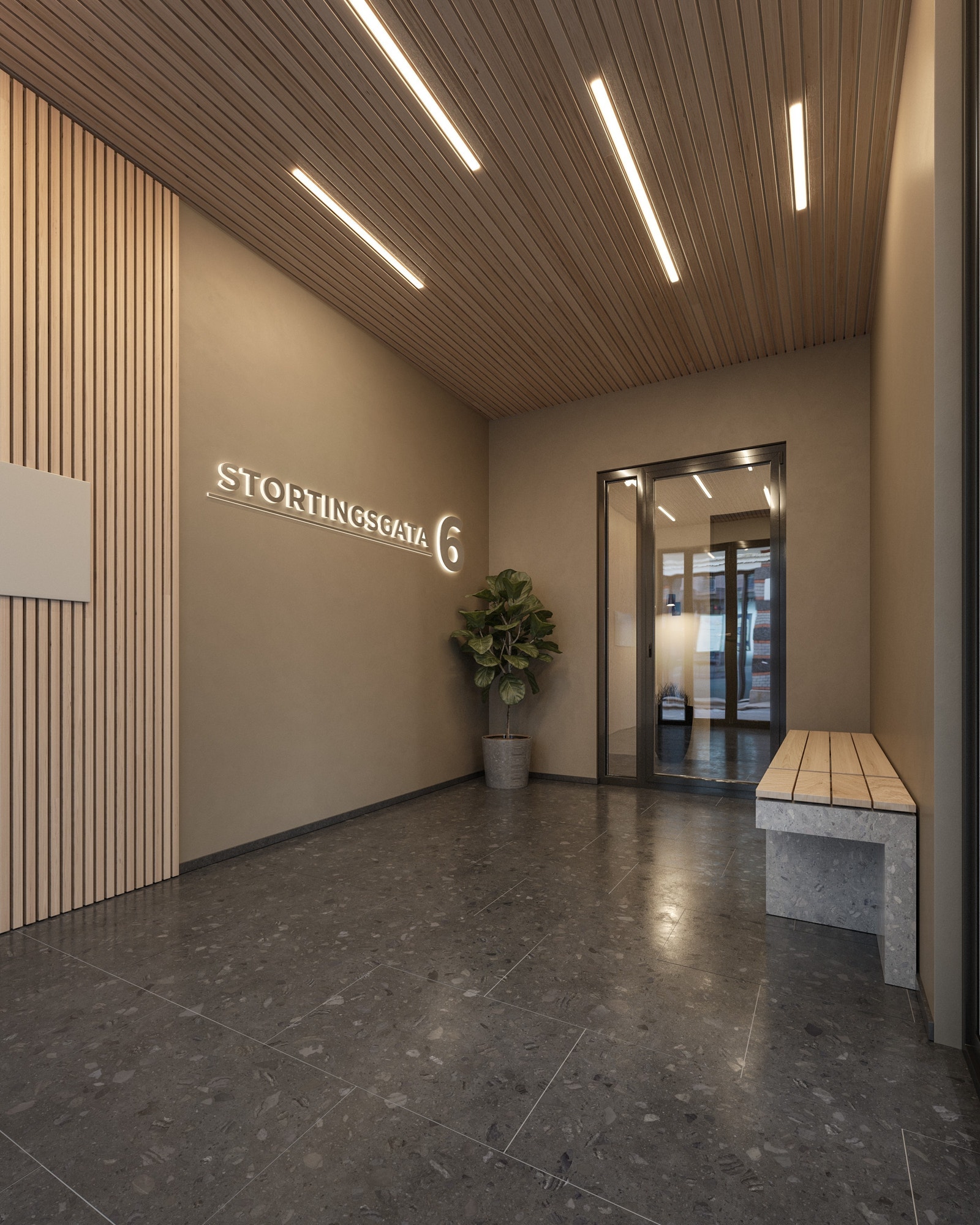 Nytt inngangsparti - 3D illustrasjon Galleribilde