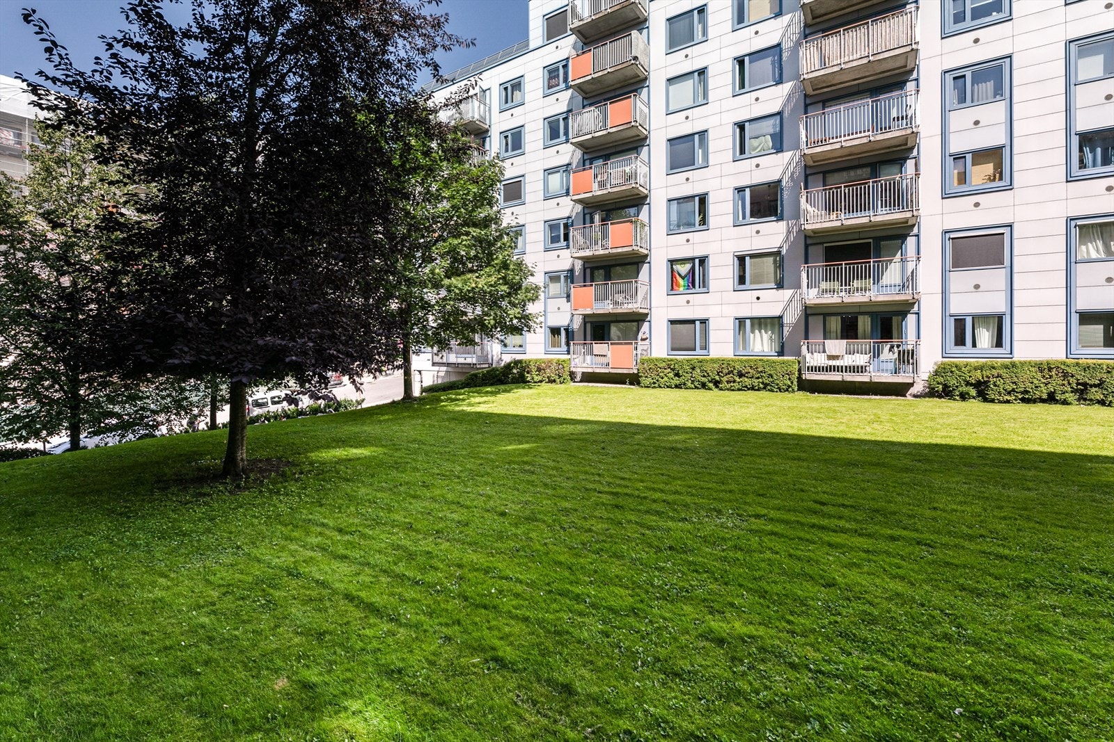 Grønt og pent opparbeidet uteområde. Galleribilde